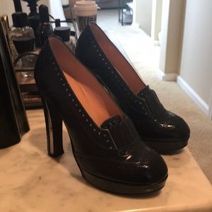 Robert Clergerie blue platform loafers so 39